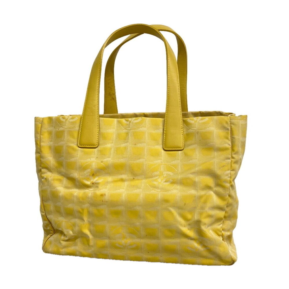 Chanel New Travel Nylon Tote Bag, Yellow, Women's, P3484223